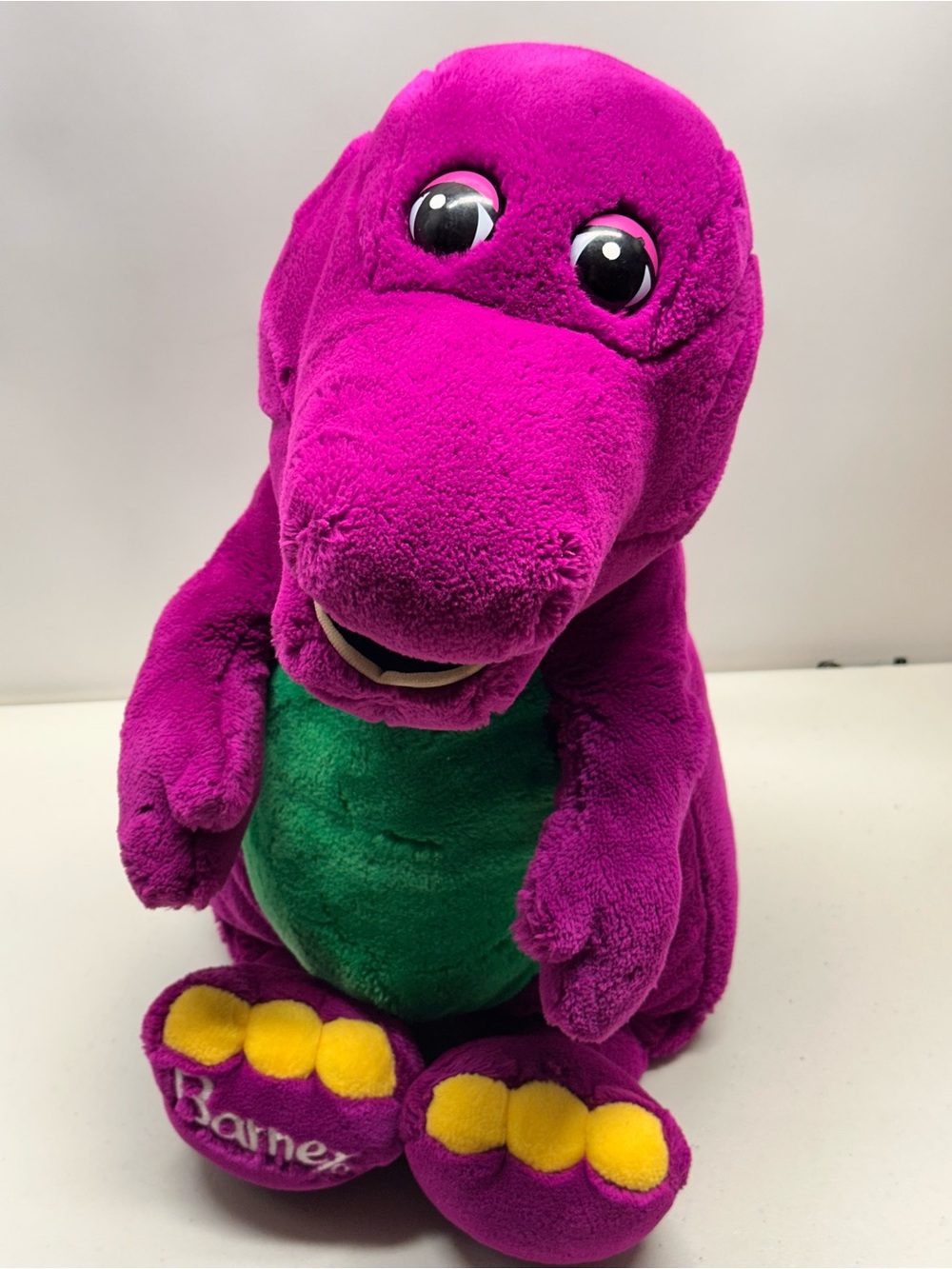 Vintage Barney Large Dinosaur Plush Stuffed Animal